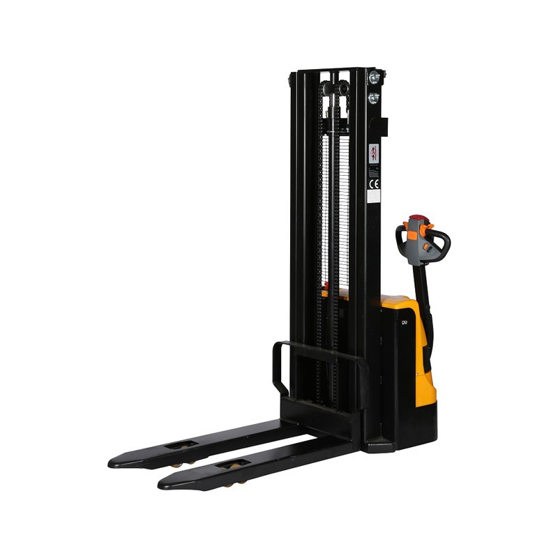 Vista trasera del apilador eléctrico 1000kg Elevación 3000mm