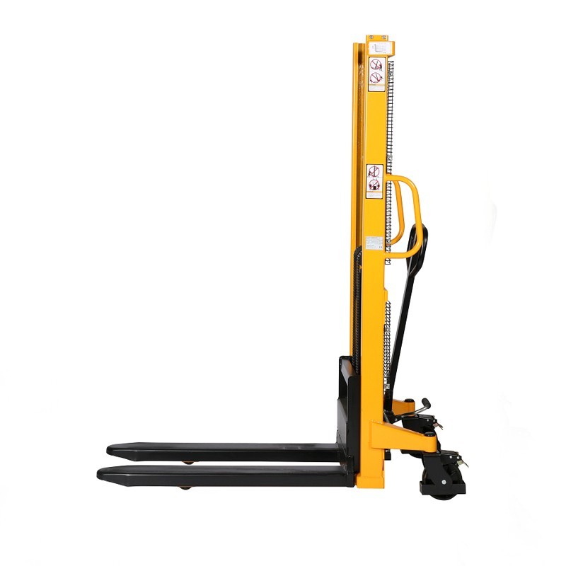 Vista de perfil del apilador manual 1500kg Elevación rapida 1600mm (4cm)