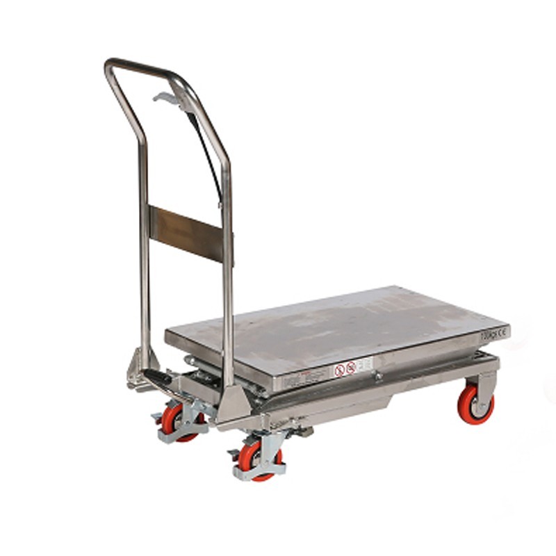 Mesa elevadora inox 150 kg- Manuleva.es