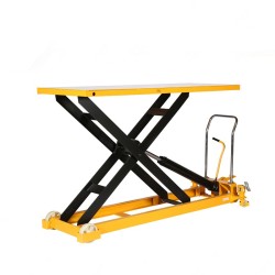 Vista general de la mesa elevadora 1000kg plataforma 2035x750mm