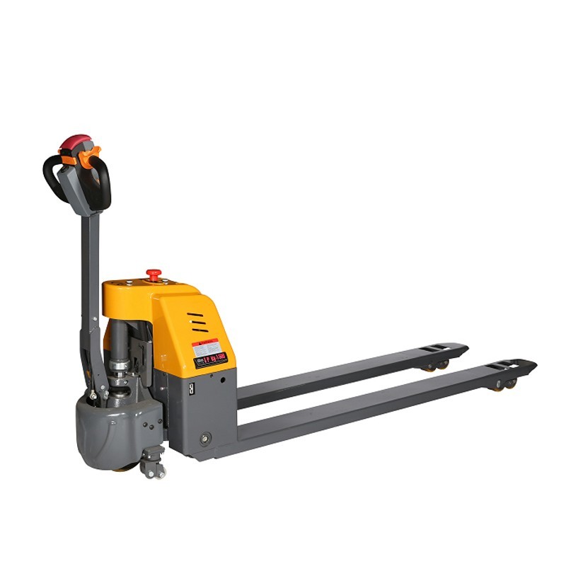 Vista general de la transpaleta eléctrica 1500 kg horquillas 1800mm