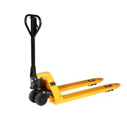 Vista delantera de la transpaleta con freno 2500kg