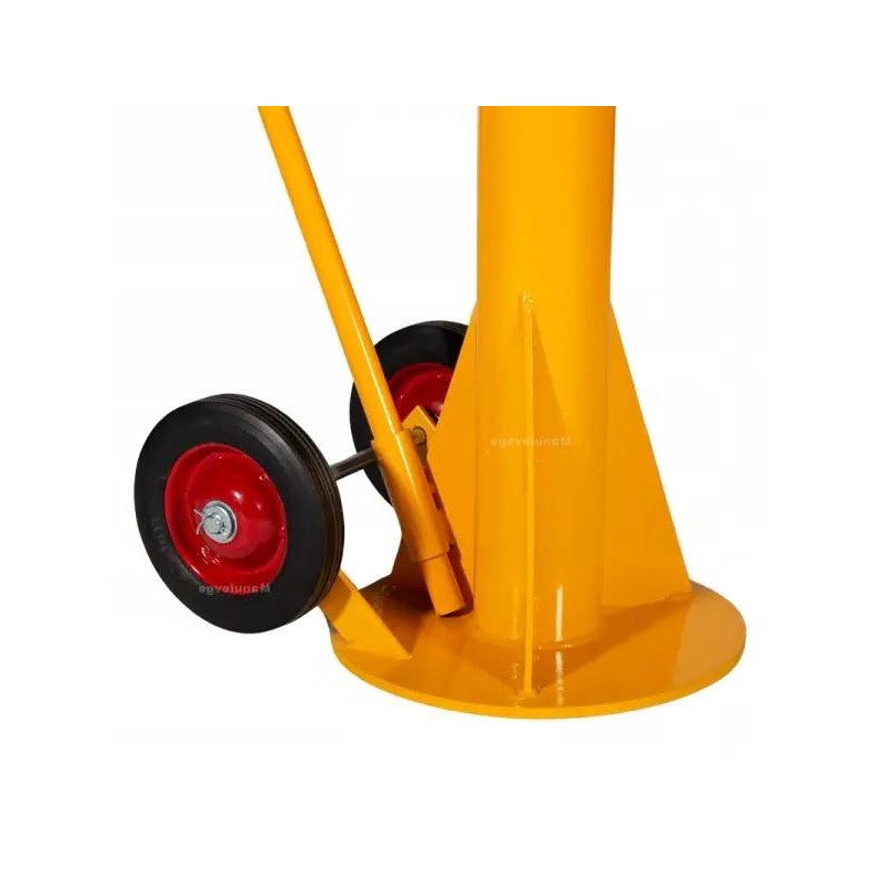 Zoom sobre la parte baja del soporte de seguridad 18 toneladas