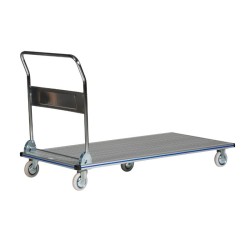 Carro de plataforma plegable de aluminio 350 kg - vista trasera