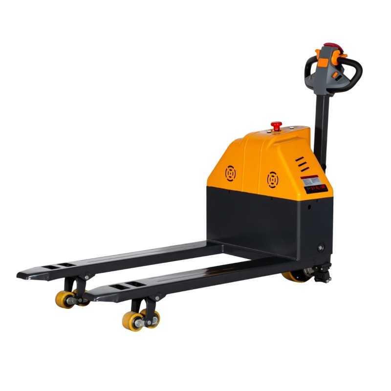 Vista trasera del Transpale eléctrico 1500 kg - 680 mm de ancho - Horquillas 1150 mm