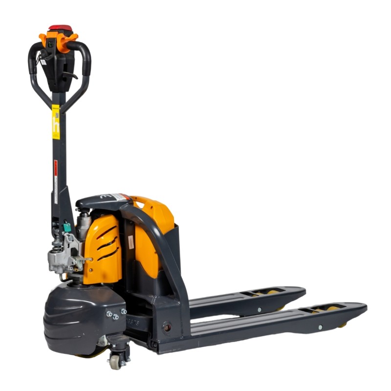 Vista general de la transpaleta eléctrica litio 40Ah horquillas 950mm