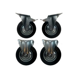 Vista general de las ruedas de poliuretano para tolvas autobasculantes