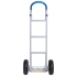 Vista trasera - Carretilla de aluminio con pala fija - 200 kg - ruedas neumáticas
