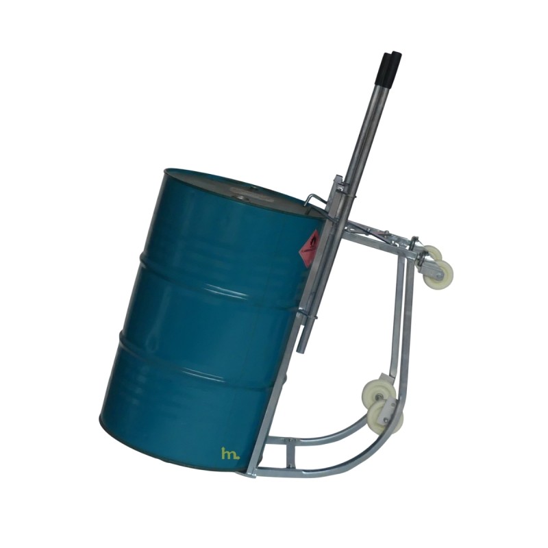 Posición alta de la carretilla basculante portabidones - 170kg