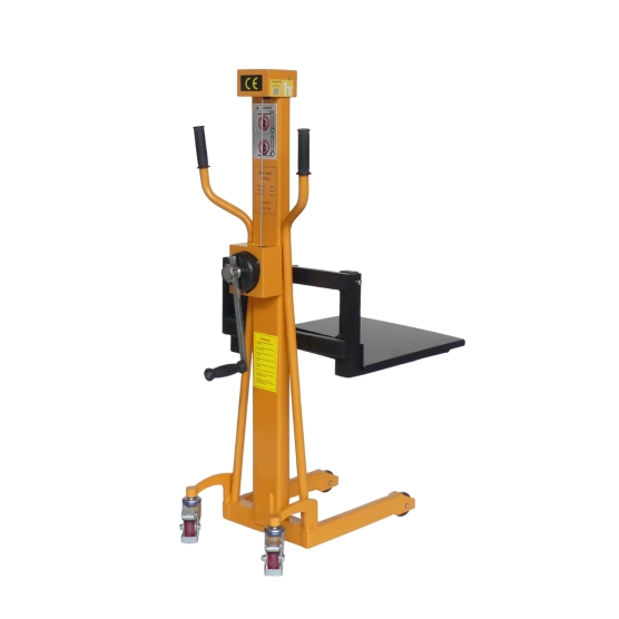 Vista general del apilador manual Puesto de trabajo 80 kg - Elevación 1100 mm Vista general del apilador manual Puesto de trabajo 80 kg - Elevación 1100 mm