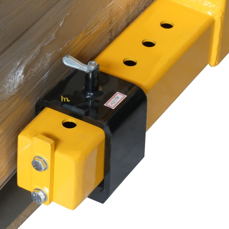 Vista con posición de la horquilla para palets 3000 kg