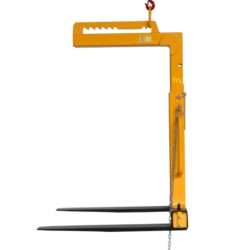 Vista lateral de la horquilla para palets 3000 kg