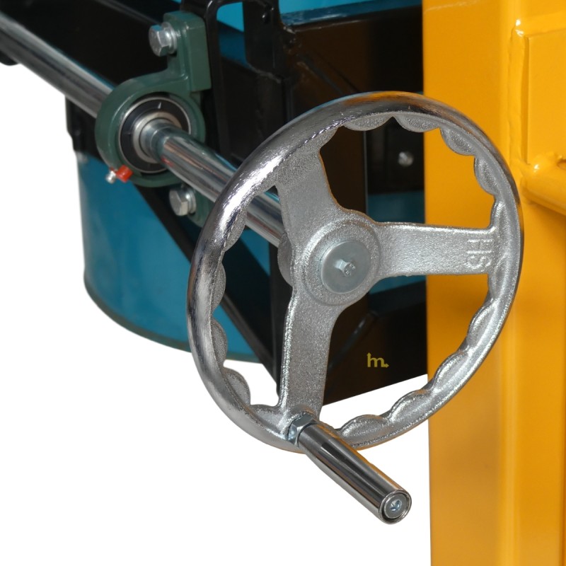 Vista de la manivela del apilador volteador de barriles perfil bajo 350 kg - Elevación 1500 mm
