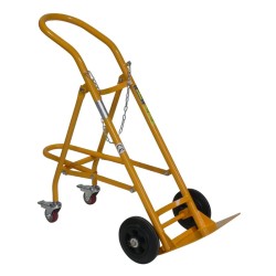 Vista general de la carretilla portabombona 120 kg