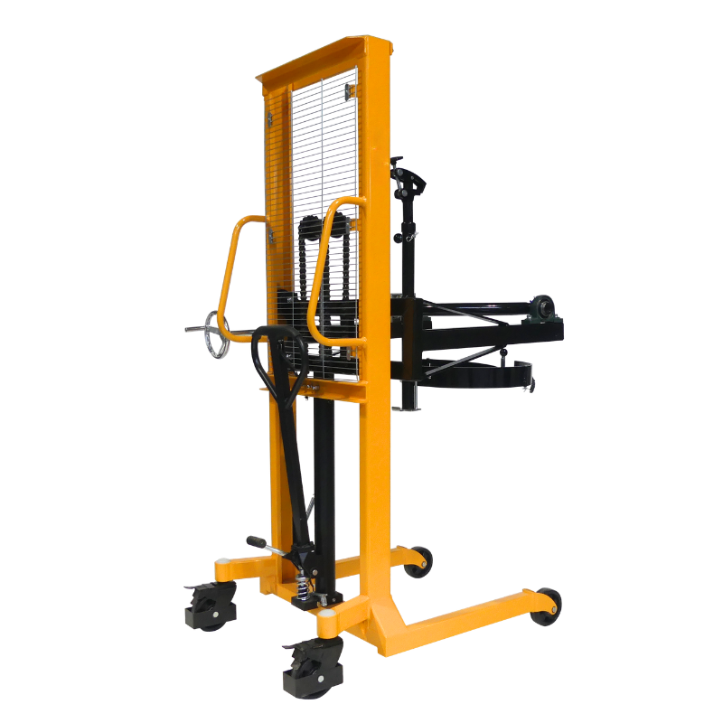 Apilador volteador de barriles 450 kg - Elevación 1500 mm vista 3/4